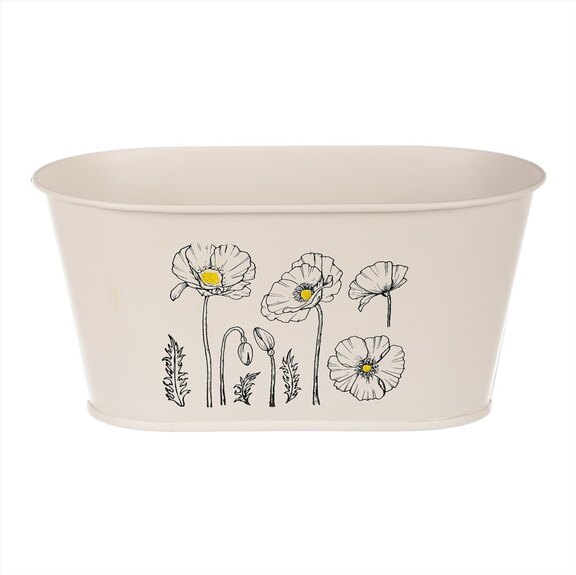 Truhlík kovový s máky KK114