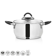 Kastrol nerez DALIE 2,6 l poklice sklo