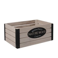 Bedýnka dřevo/kov Rustic 26x16x11 cm