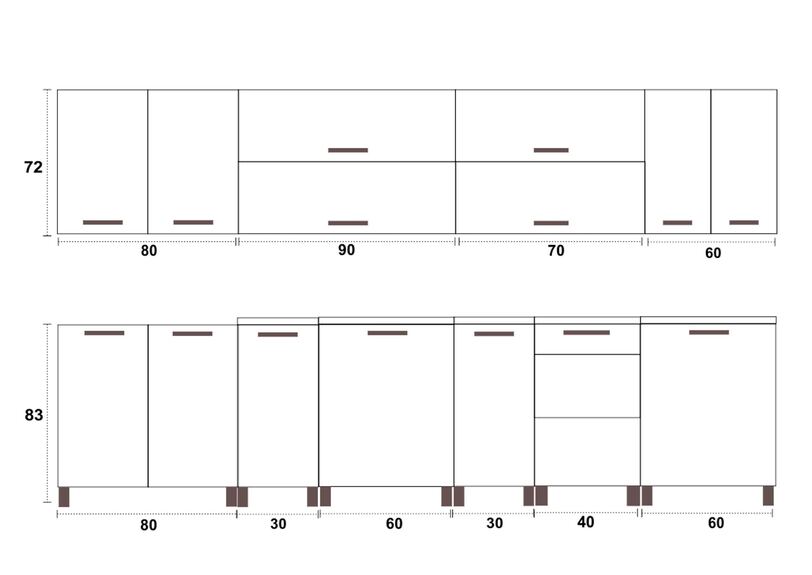 Kuchyňská linka Falco Granada MDR 300
