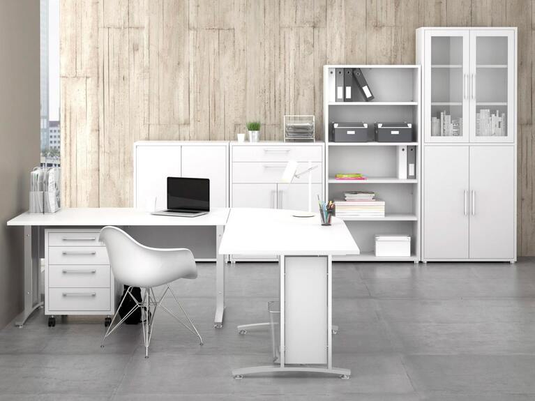 Rohové nohy stolu Office 438 silver grey