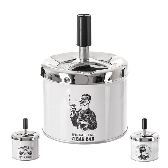 Popelník kov/UH PUSH 9 cm mix