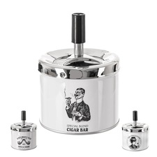 Popelník kov/UH PUSH 9 cm mix