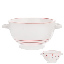 Miska ker. polévková Red pr. 14 cm mix