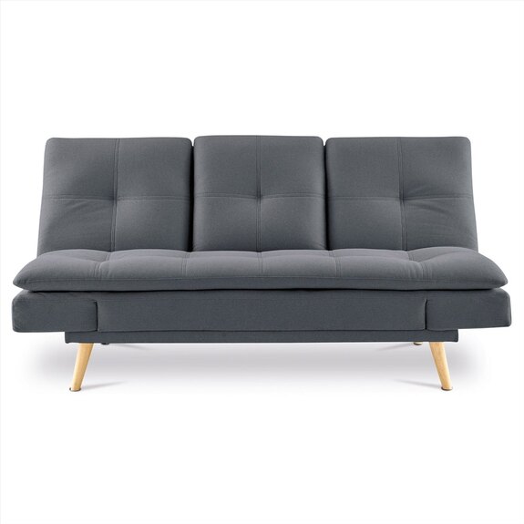 Trojmístná pohovka, šedá látka ASB-4720