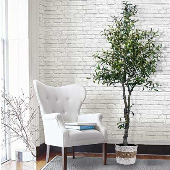 Umělý dekorativní strom - olivovník OLIVA GD4322
