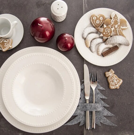 Kapsa na příbory polyester STROMEK 2 ks šedá