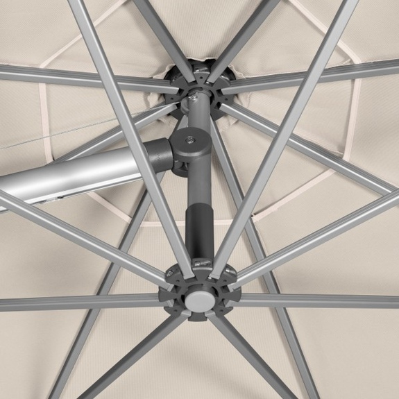 EXPERT 350P – zahradní výkyvný slunečník s boční tyčí