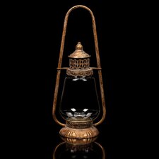 Lampa na vložení svíčky FUP524 - kovová, barva zlatá