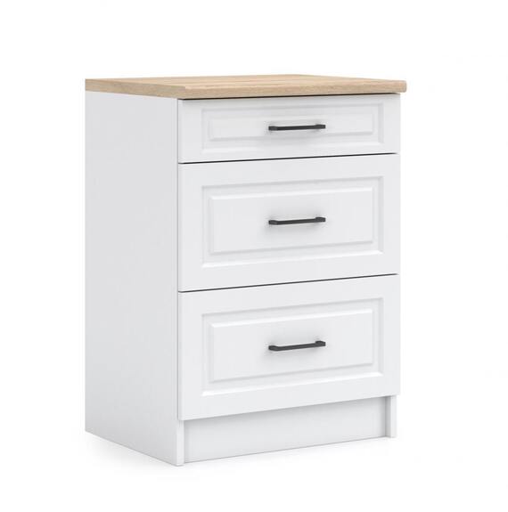 Kuchyňská skříňka spodní Falco Irma SZ60-3SZ bílá MAT