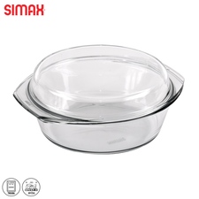 Pekáč sklo kulatý pr. 24 cm, 28x11,5 cm víko, náhr. 127033