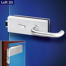 Una Loft HR kování na skleněné dveře