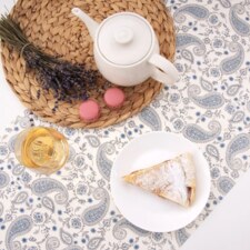 Ubrus-běhoun papír kašmírový vzor 180x40 cm