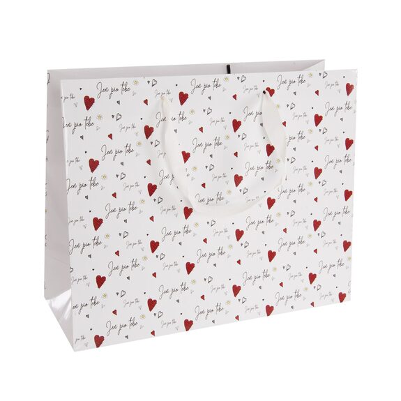 Taška papír dárková Jen pro tebe 32x12x26 cm CZ