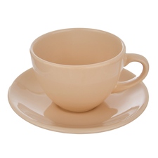 Hrnek ker.+podšálek ALFA 0,25 l béžová