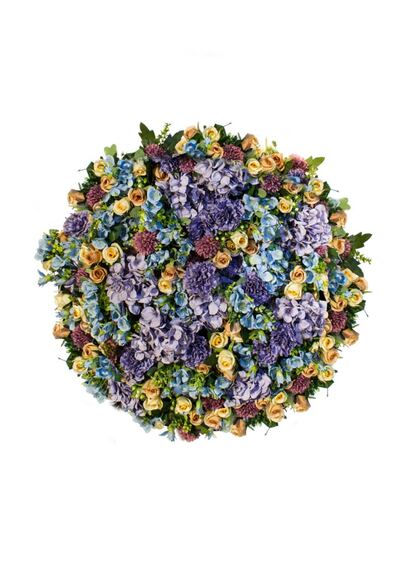 Kulatý obraz z růži - Flower fusion