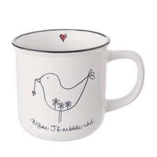 Hrnek ker. ptáček Mám tě rád 0,37 l