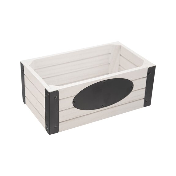 Bedýnka dřevo/kov Rustic 24x14x10 cm