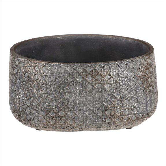 Obal na květiny, kulatý, betonový.