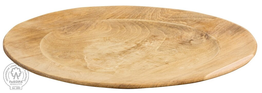 PLATE III - talíř z teaku