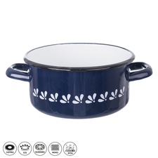 Kastrol smalt MODROBÍLÁ 1,5 l TM3