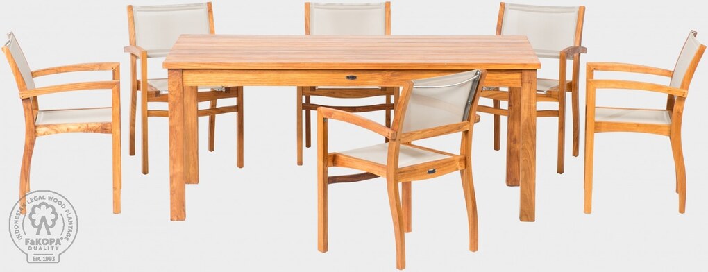 GIOVANNI SET V - sestava z teaku