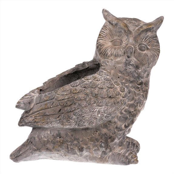 Sova, obal na květiny, magneziová keramika ALA747