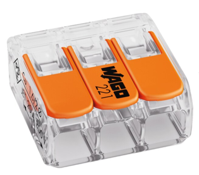WAGO svorka s páčkou 1x3pin