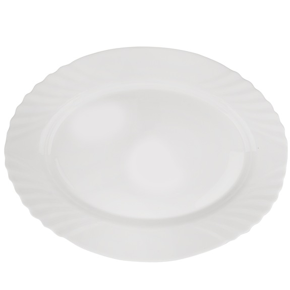 Talíř opál. sklo serv. LUNA vlnky ovál 35x26,5 cm, náhr. 129577