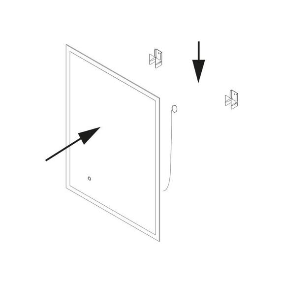 Zrcadlo s LED osvětlením, 600x35x800 mm