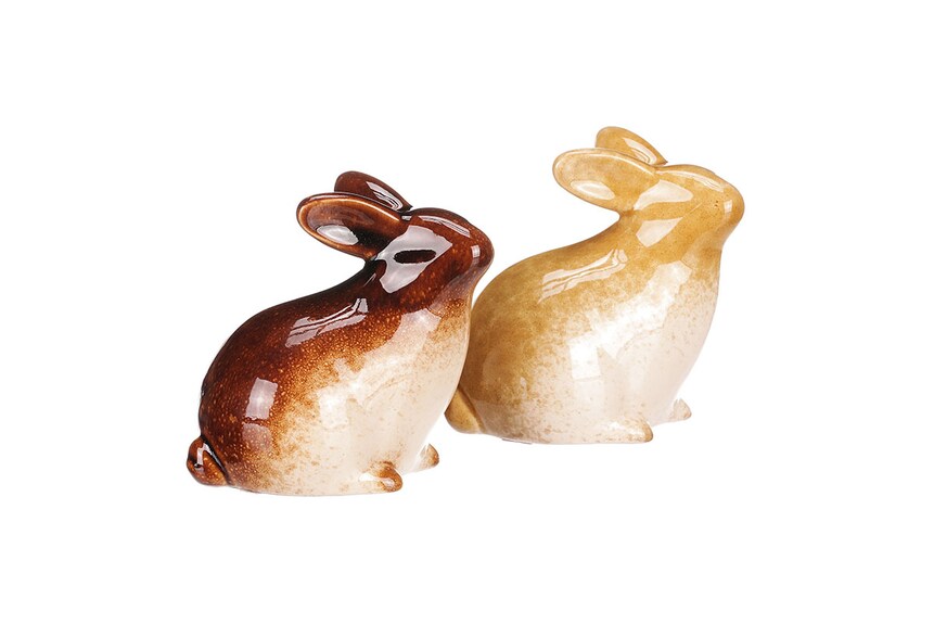Zajíc keramický. Mix 2 druhů.