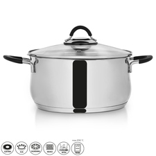 Kastrol nerez DALIE 5,3 l poklice sklo