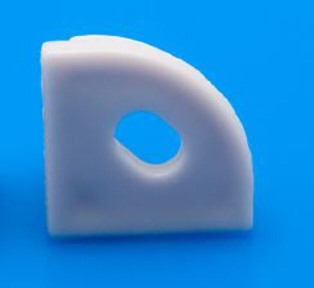 Koncovka UNI CORNER šedá oblouková s otvorem, ks