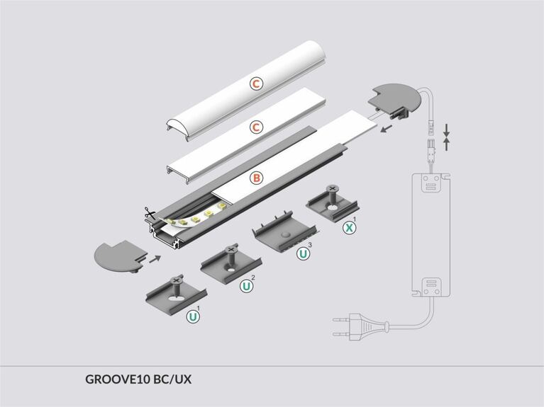 Led profi Wireli 12 Groove BC/UX