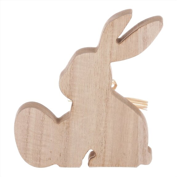 Zajíček s vajíčky, dřevěná dekorace.