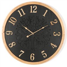 Hodiny nástěnné - strom života, MDF, černé, 60 cm