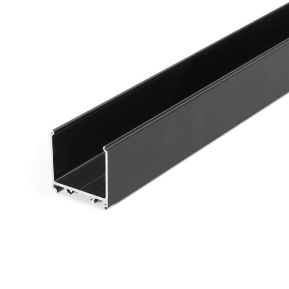 Profil WIRELI VARIO30-08 černý elox, 2m (metráž) - profil pro uložení zdroje