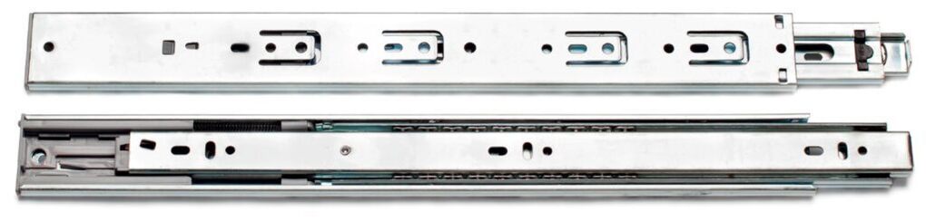 Ložiskový plnovýsuv s tlumením  450mm k šatním košům