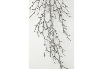 Květina umělá PRZ2667. Větvička vánoční se třpytkami