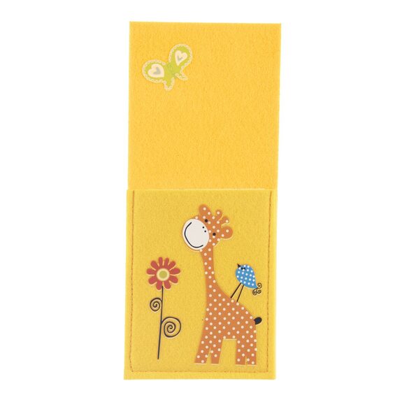 Kapsa na příbory polyester dětská ŽIRAFA