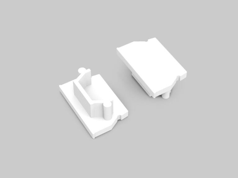 Koncovka WIRELI UNI12 bílá, pár