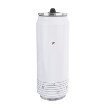 Termoska-plechovka nerez 0,5 l SRDÍČKA