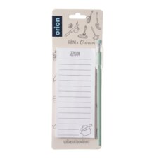 Blok s magnetem na lednici+tužka CZ