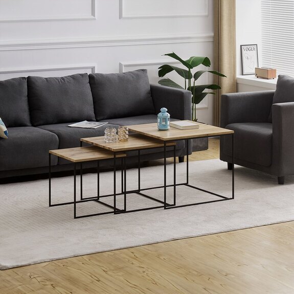 Sada 3 konferenčních stolů AF-3008 OAK