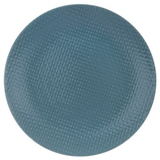 Talíř ker. mělký RELIEF kul. pr. 27,5 cm petrolej.