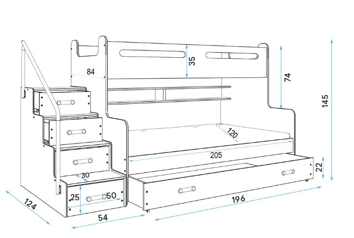 Patrová postel Falco Maty NEW ÚP