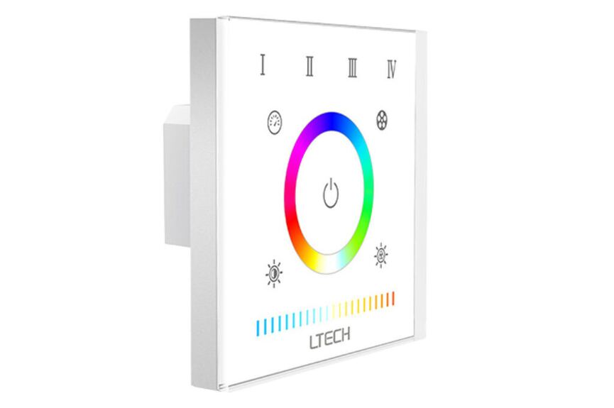 Dotykový ovladač RGB+CTA na stěnu E5S