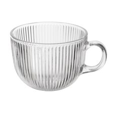 Hrnek sklo čirý jumbo VLNKA 0,5 l