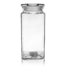 Dóza sklo víčko 1,8 l hranatá