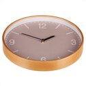 Hodiny nástěnné, MDF s dřevěným rámem, 32cm.